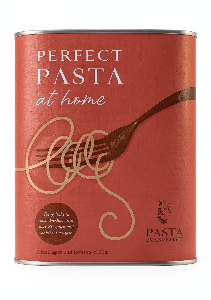 Seven Dials Pasta Cooking Book open on a tablet beside a wooden cutting board with fresh pasta ingredients