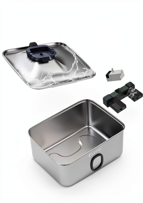 Kastty Dog Water Fountain Stainless Steel Large Capacity-7