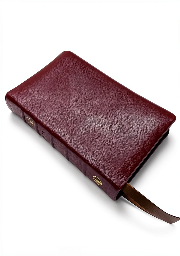 Installing Grace Peace Bible Translation English Language Print Replica on a wooden desk