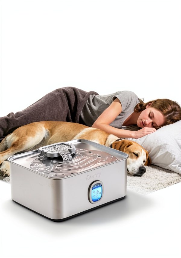 Kastty Dog Water Fountain Stainless Steel Large Capacity-3