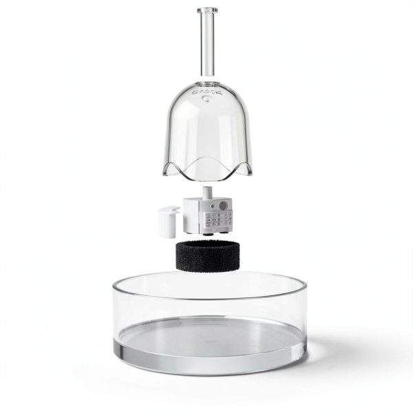 BROOK All Glass Cat Fountain Adjustable Flow Pet Hydration-4