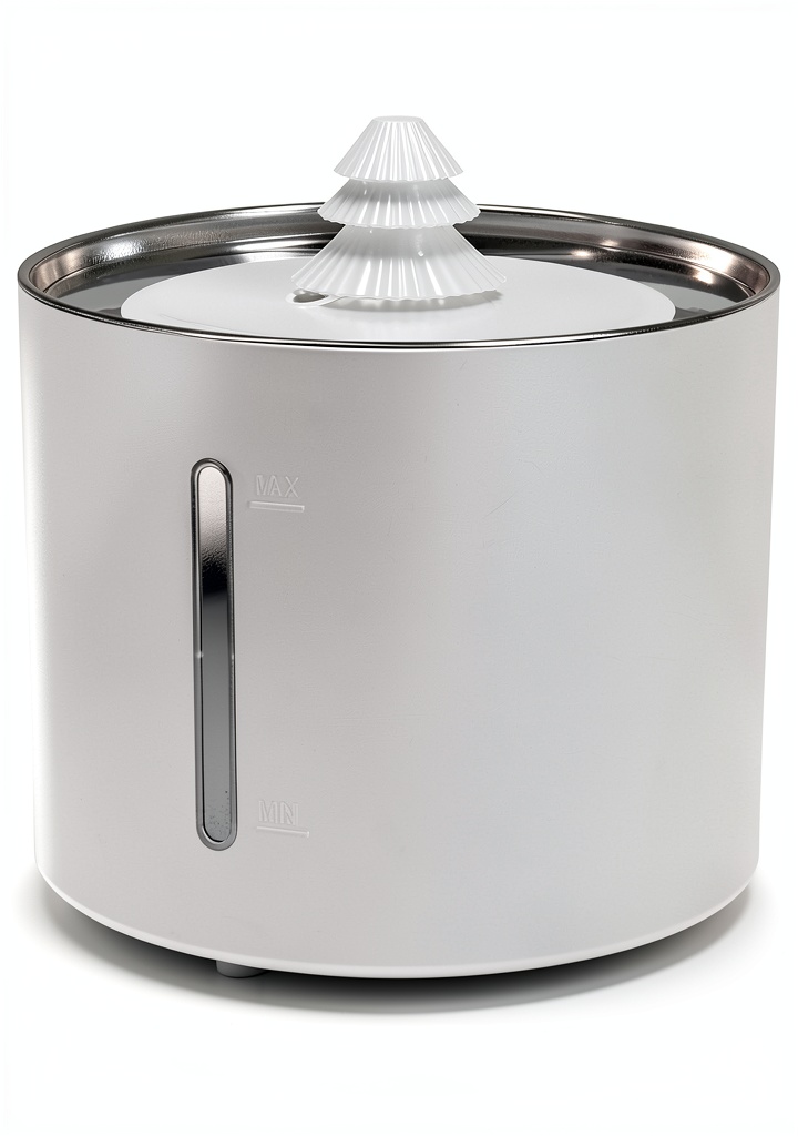 Amazon 3L pet water fountain in a home setting with a cat drinking