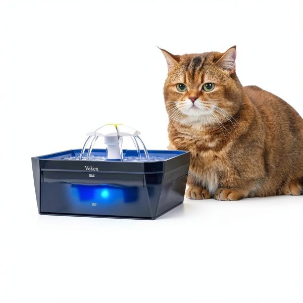 Veken Cat Water Fountain 50oz Ultra Quiet Pet Drinking-1