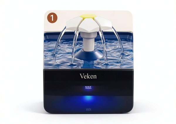 Veken Cat Water Fountain 50oz Ultra Quiet Pet Drinking-6