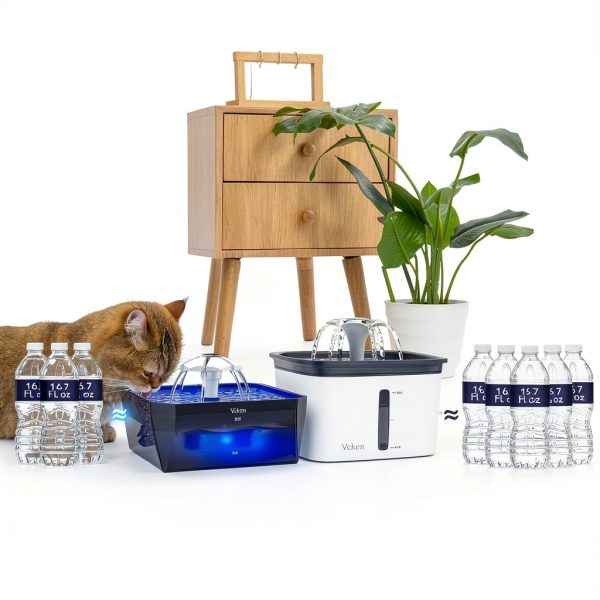 Veken Cat Water Fountain 50oz Ultra Quiet Pet Drinking-3