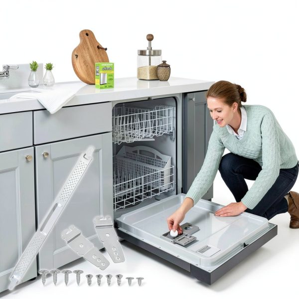 W10426979 24" Dishwasher Mounting Bracket Kit for Granite Quartz Stone Countertops Compatible with Whirlpool, KitchenAid, Maytag 24 Inch Wide Dishwashers Replaces AH3632890 EA3632890 PS3632890 2311792-6