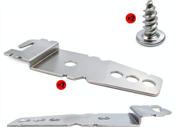 2 Pack Dishwasher Mounting Bracket, Undercounter Dishwasher Bracket, Dishwasher Clips, with Screws Compatible with Whirlpool Kenmore KitchenAid Maytag Dishwasher, Replace 8269145 WP8269145 WP8269145VP-3