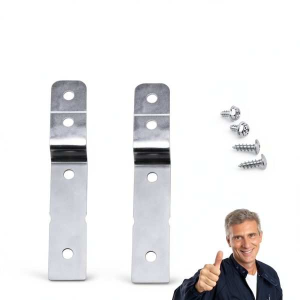 2 Pcs Dishwasher Side Mount Bracket Kit DWBRACKIT1 by Reyhoar, Fits for Electrolux & Frigidaire Dishwashers, Replaces 154477201, 154806601, 154806602, 2691713-3