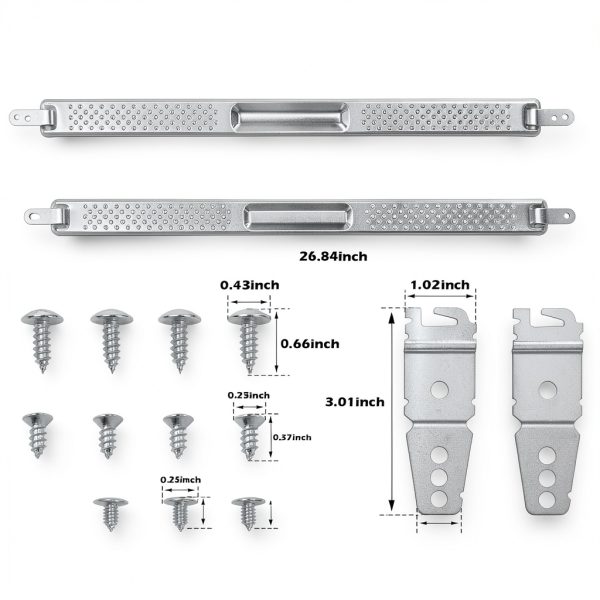 W10426979 24" Dishwasher Mounting Bracket Kit for Granite Quartz Stone Countertops Compatible with Whirlpool, KitchenAid, Maytag 24 Inch Wide Dishwashers Replaces AH3632890 EA3632890 PS3632890 2311792-1
