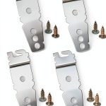 4 Pack Undercounter Dishwasher Bracket, Dishwasher Clips, Dishwasher Mounting Bracket, with Screws Compatible with Whirlpool Kenmore KitchenAid Maytag Dishwasher, Replace 8269145 WP8269145 WP8269145VP-0