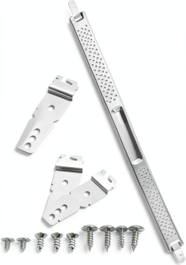 W10426979 24" Dishwasher Mounting Bracket Kit for Granite Quartz Stone Countertops Compatible with Whirlpool, KitchenAid, Maytag 24 Inch Wide Dishwashers Replaces AH3632890 EA3632890 PS3632890 2311792-0