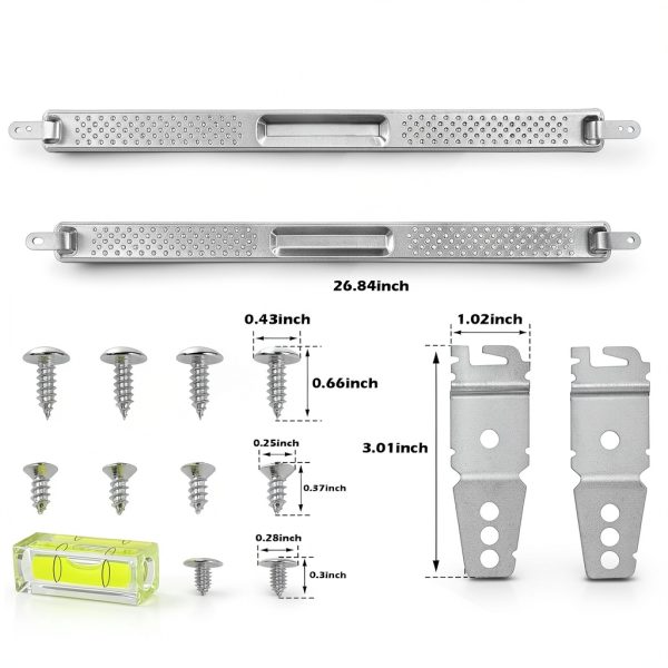 Dishwasher Mounting Bracket Kit BigHead 24" Column Level for Whirlpool-1